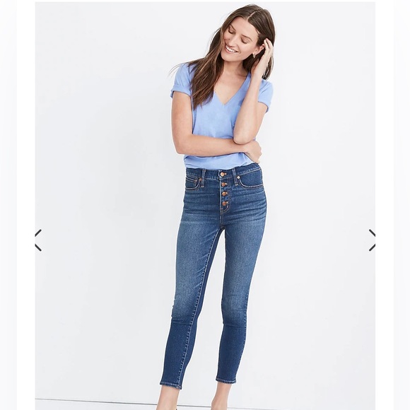 BNWT Madewell 9” mid-rise skinny crop jean - Picture 1 of 15
